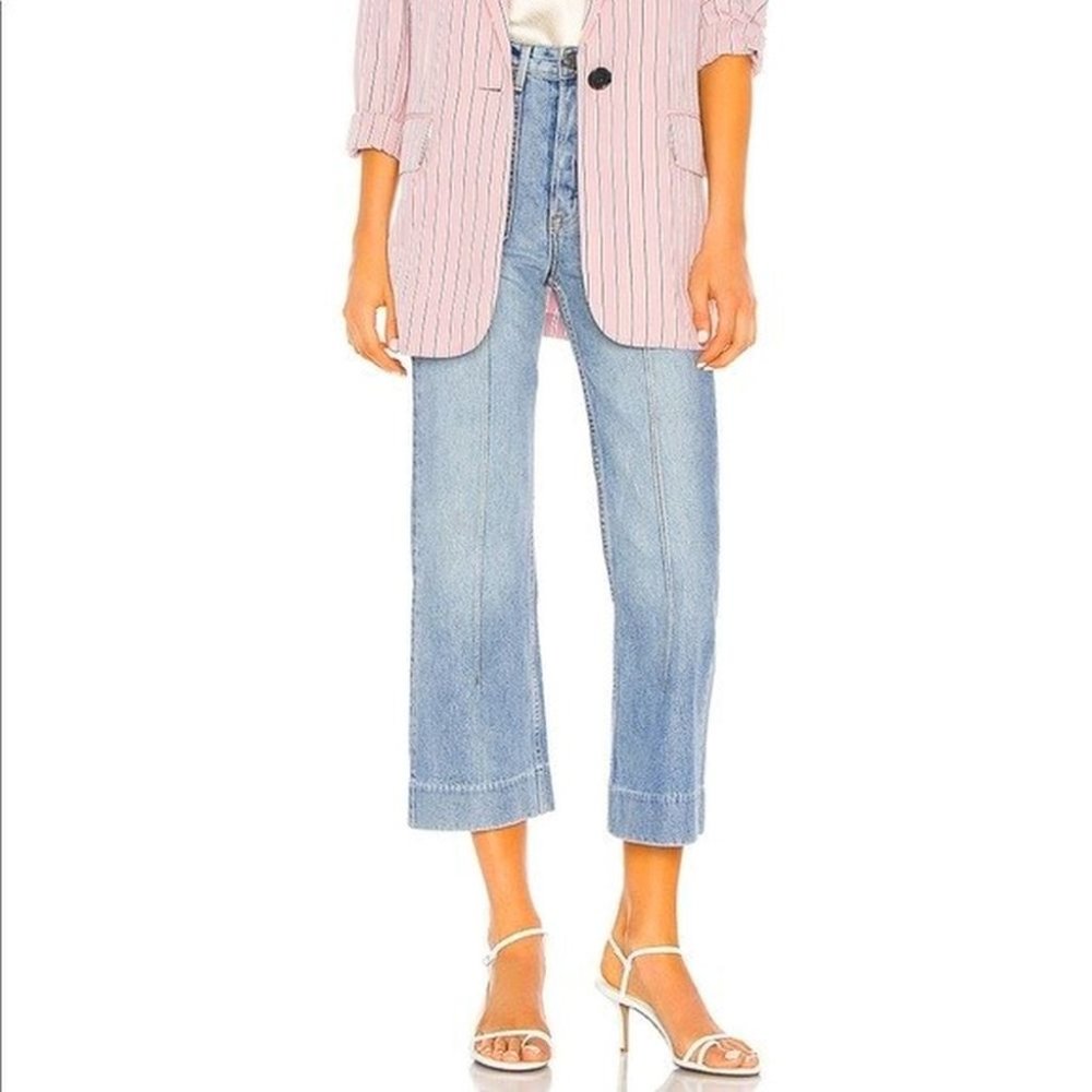 GRLFRND New 26 Blue Cross My Heart Alexa Jeans